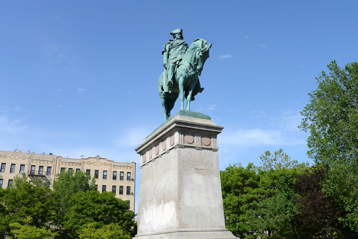 20-1 Washington At Valley Forge Statue By Henry Mervin Shrady 1906 In Continental Army Plaza Williamsburg New York